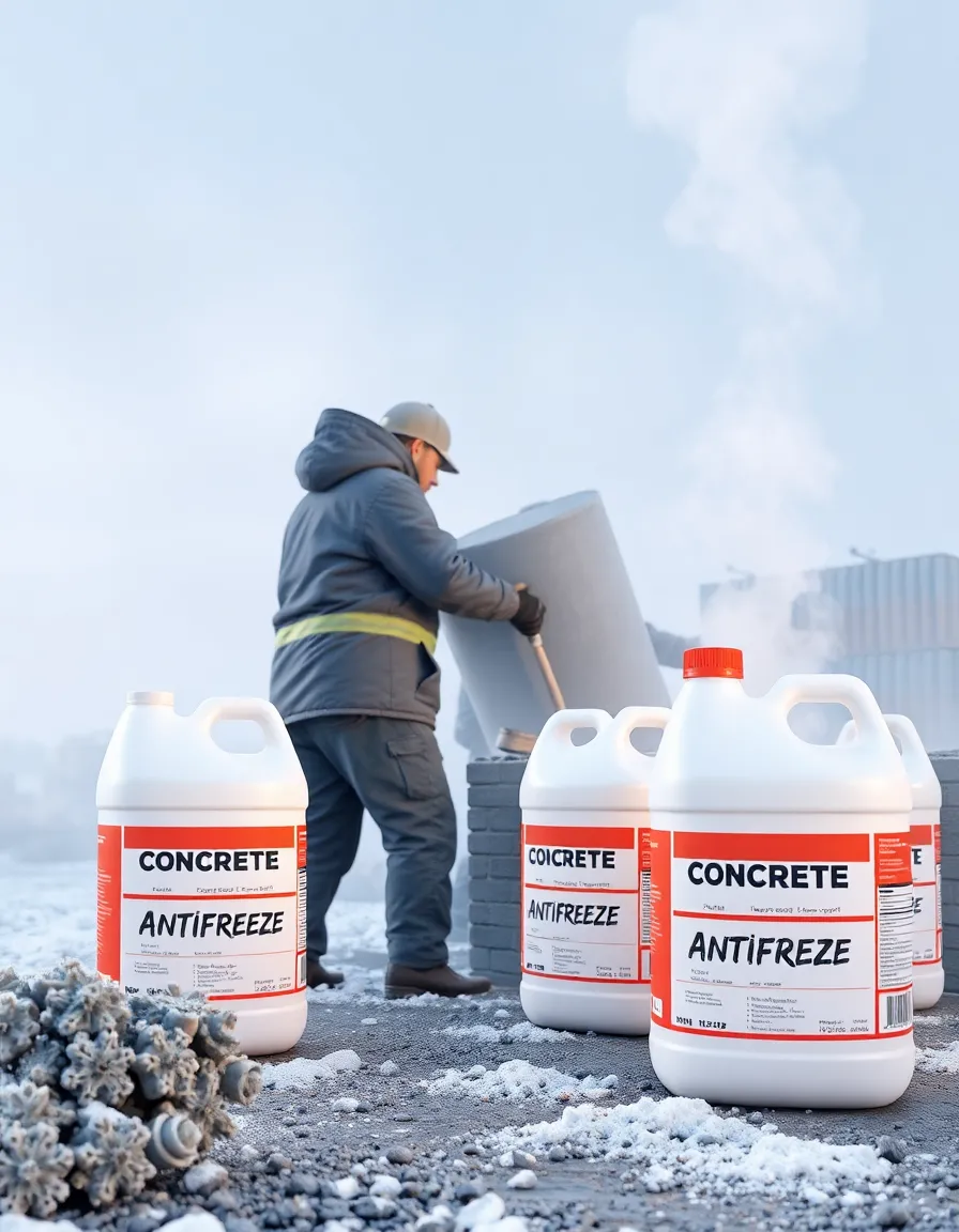 نحوه افزودن ضد یخ به بتن