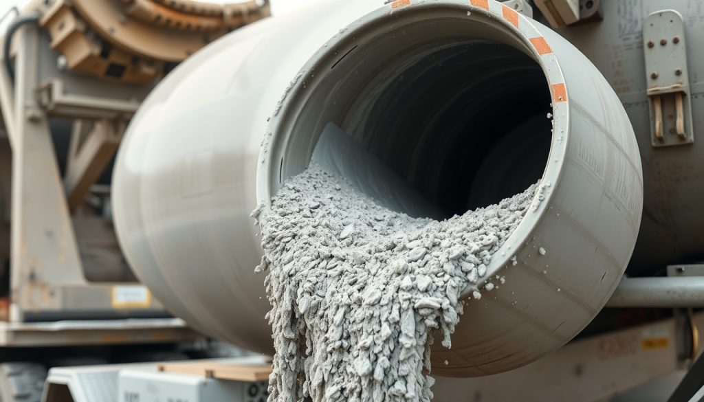 اثر نوع طراحـی سیستم تخلیه تراک‌میکسر بر توزیع رطوبت و کارایی بتن در لحظه ورود به قالب - بتن فا